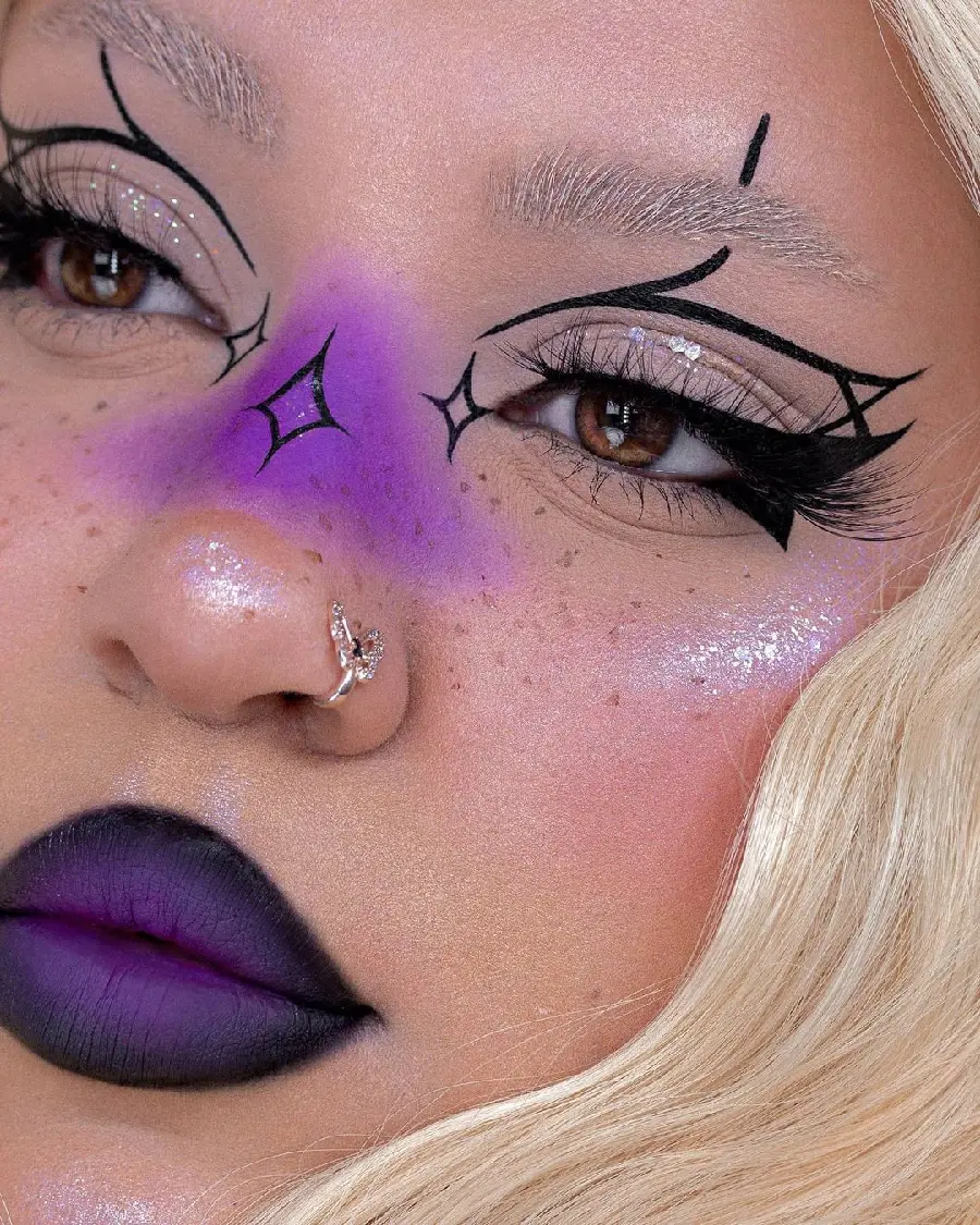 High quality makeup face photo