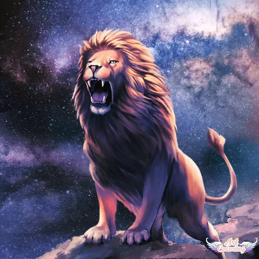 Galaxy Lion HD Wallpaper Download