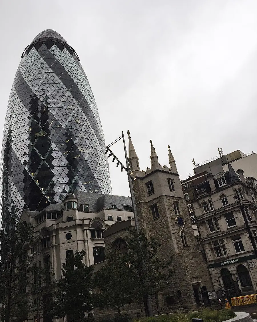 Swiss Re Building and The Gherkin Photo