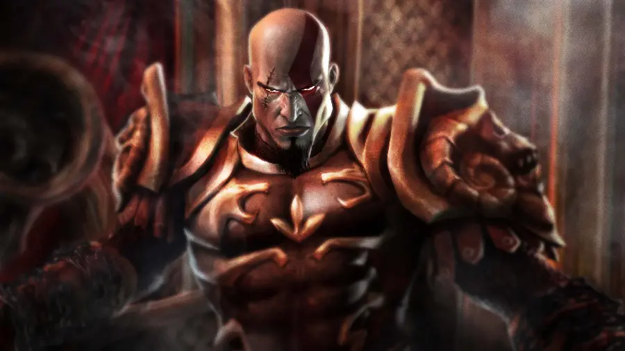 Angry Kratos God of War Wallpaper in High Quality