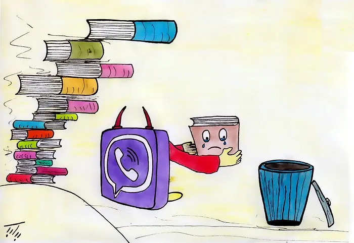 Reading Culture Cartoon for Literacy Advocacy Campaigns