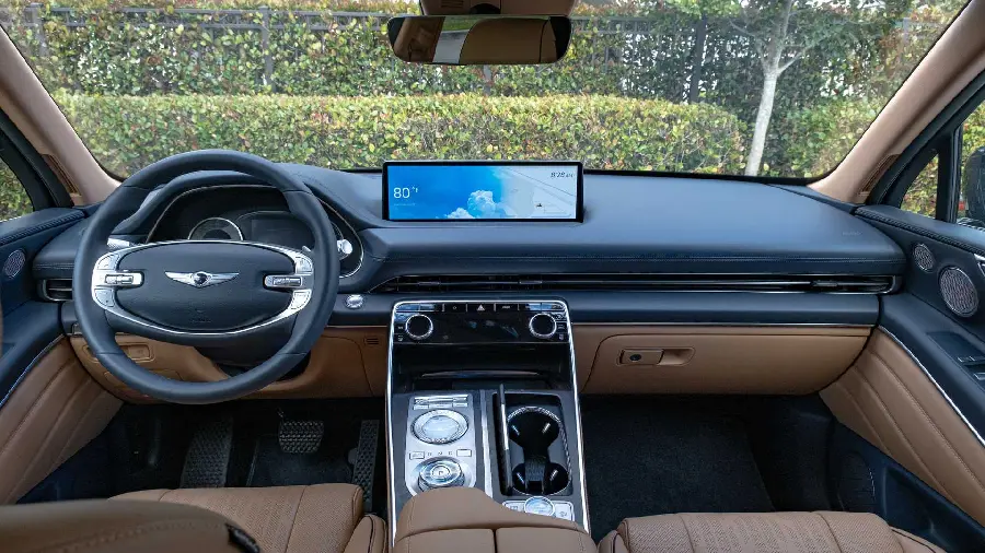 Genesis GV80 dashboard and controls photos