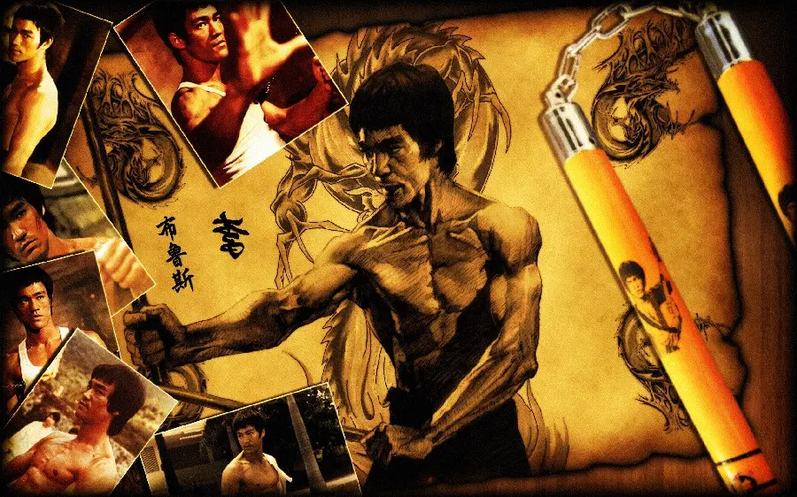 Full HD Bruce Lee Background Wallpaper