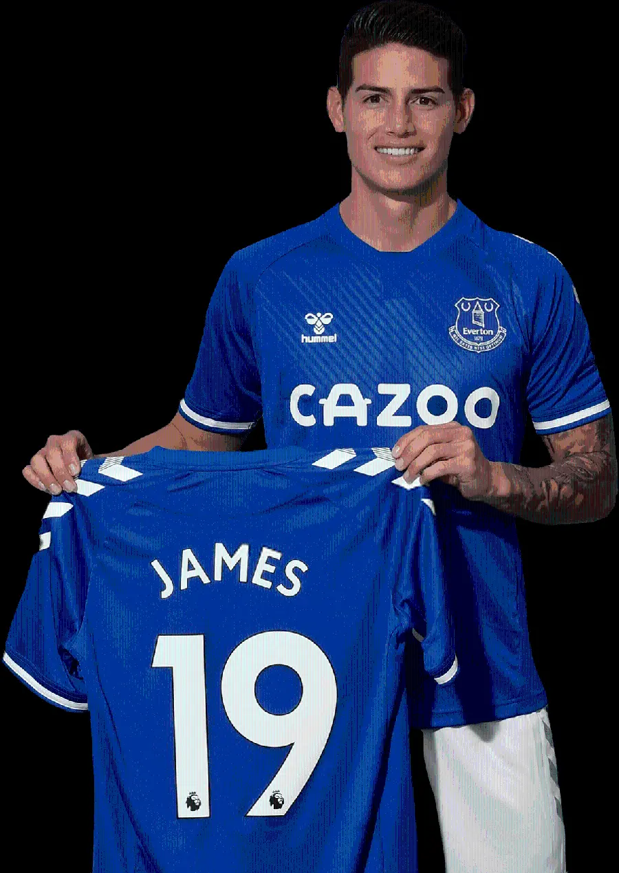 James Rodriguez at Everton FC high-quality photo