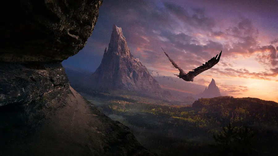 Eagle in Flight High Quality Wallpaper
