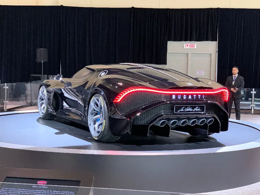 Rear View of Bugatti La Voiture Noire in High Resolution
