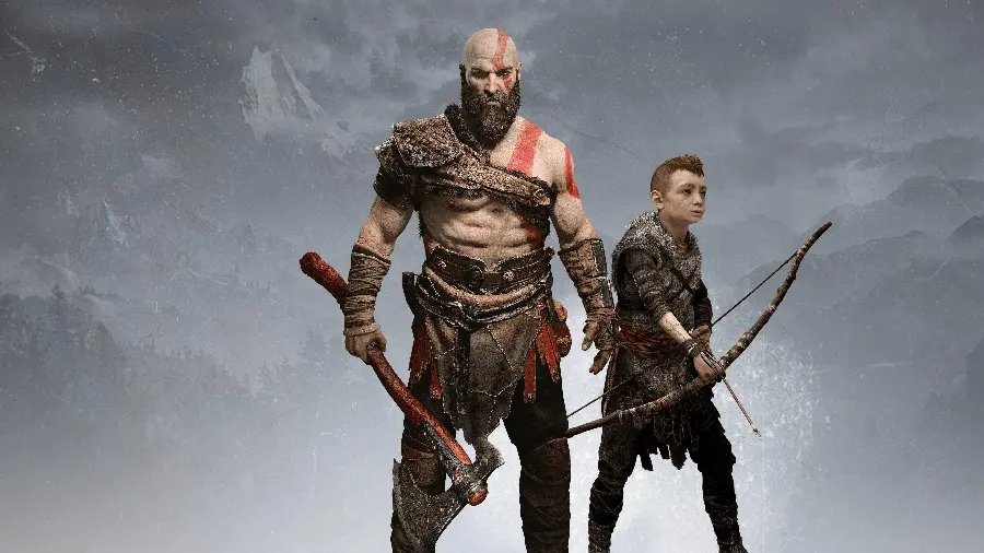 Kratos and Atreus 4K Ultra HD Wallpaper