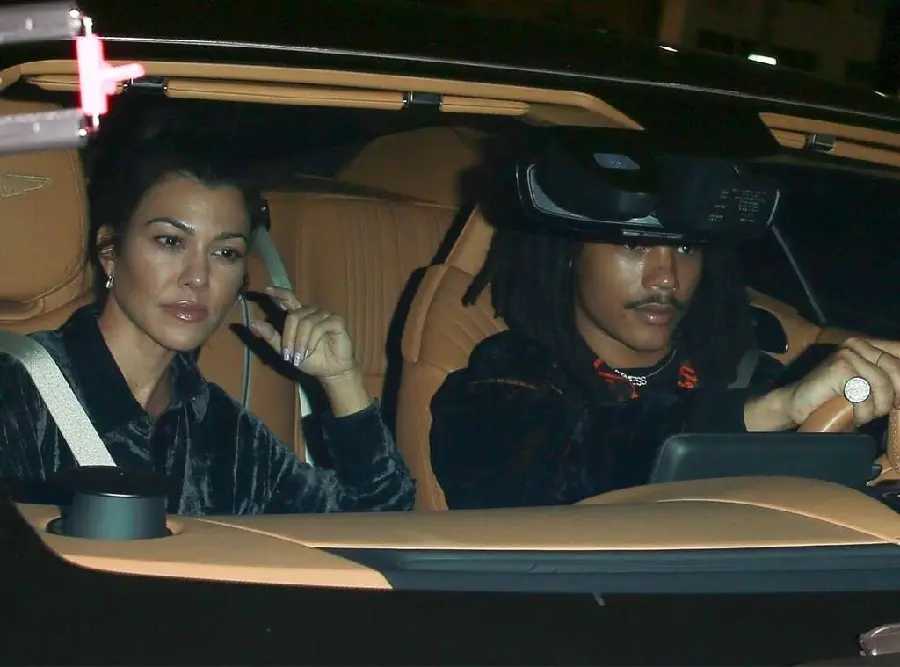 Kourtney Kardashian with Luka Sabbat Photo