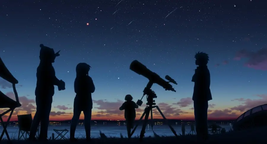Anime Style Telescope Image For Creative Projects