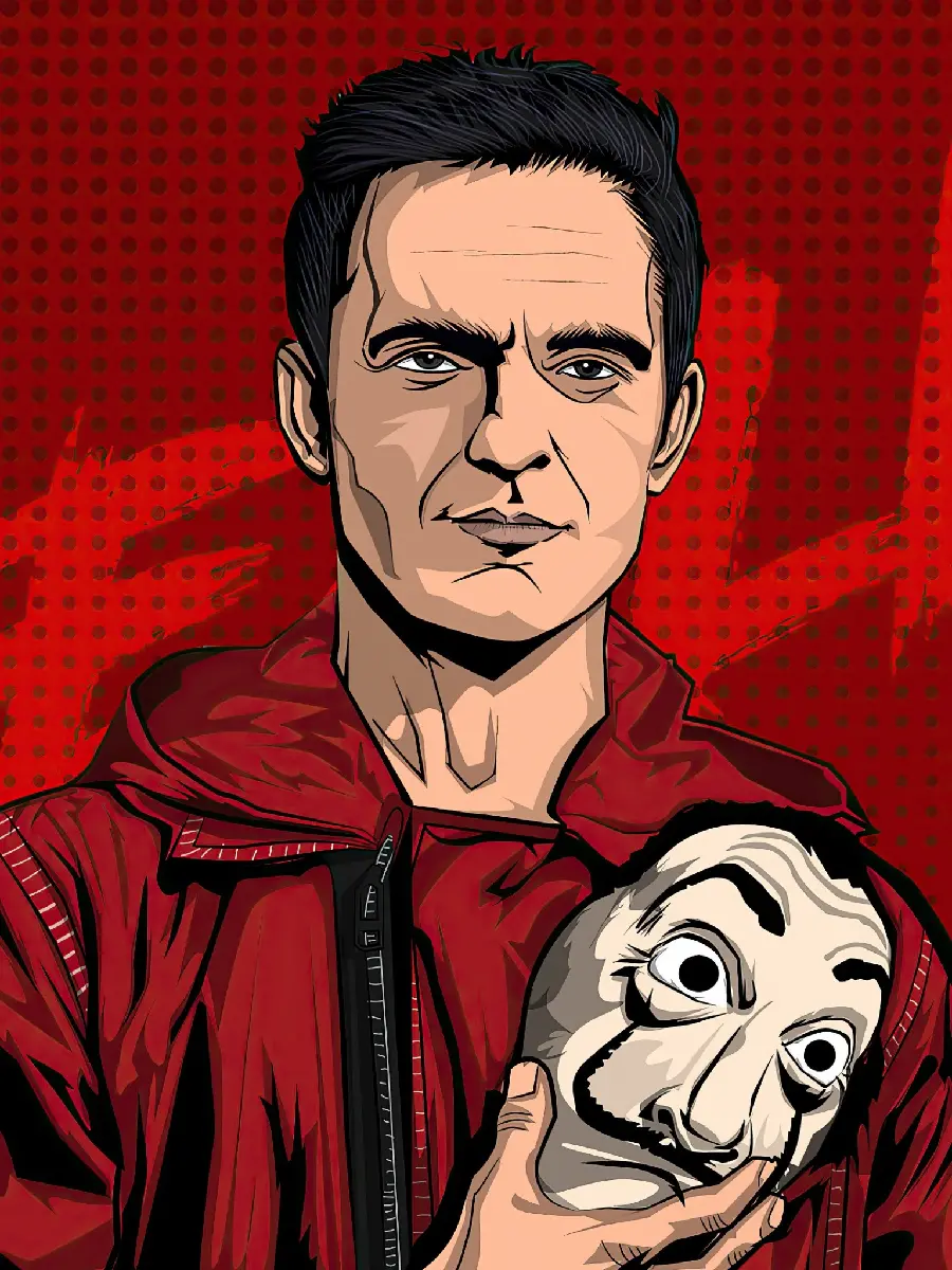 Berlin Money Heist character wallpaper HD