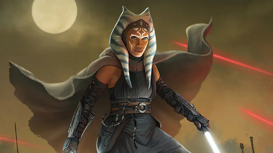Ahsoka Tano Wallpaper From The Mandalorian TV Series