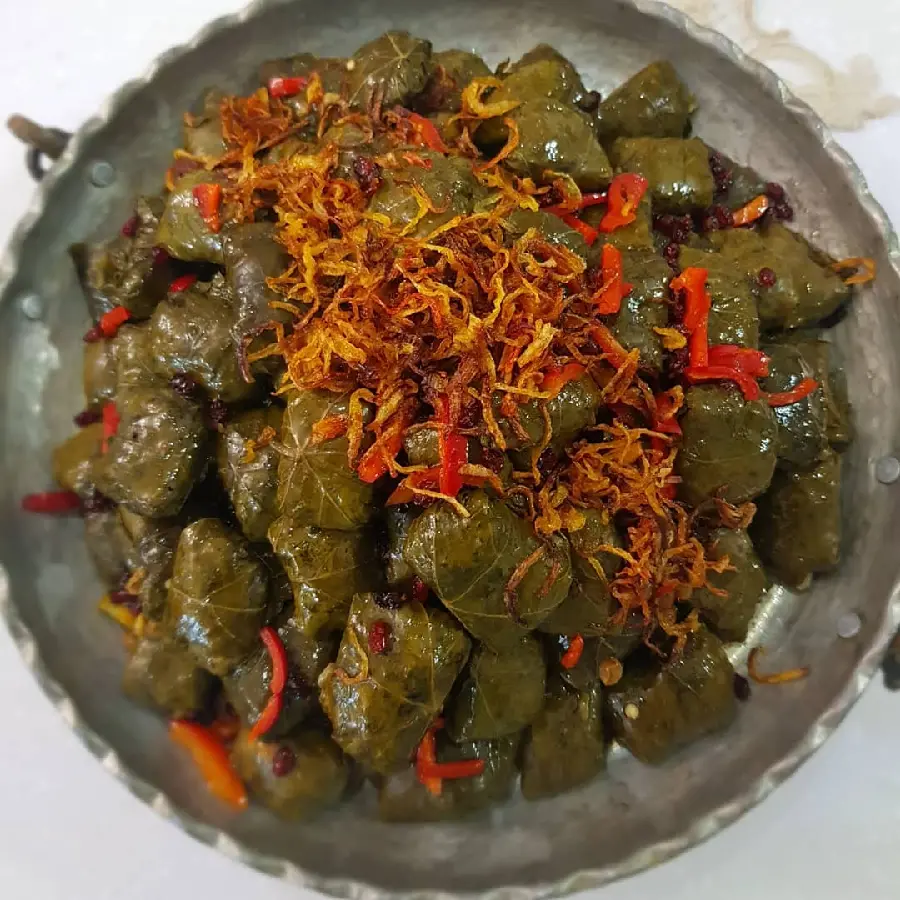 Delicious and Tasty Stuffed Grape Leaves Food Photo