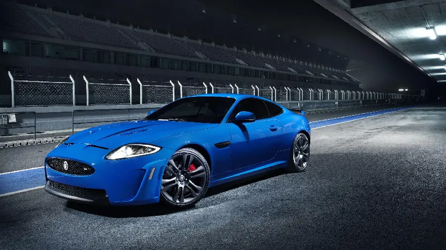 Blue Aston Martin sports car photo in best quality