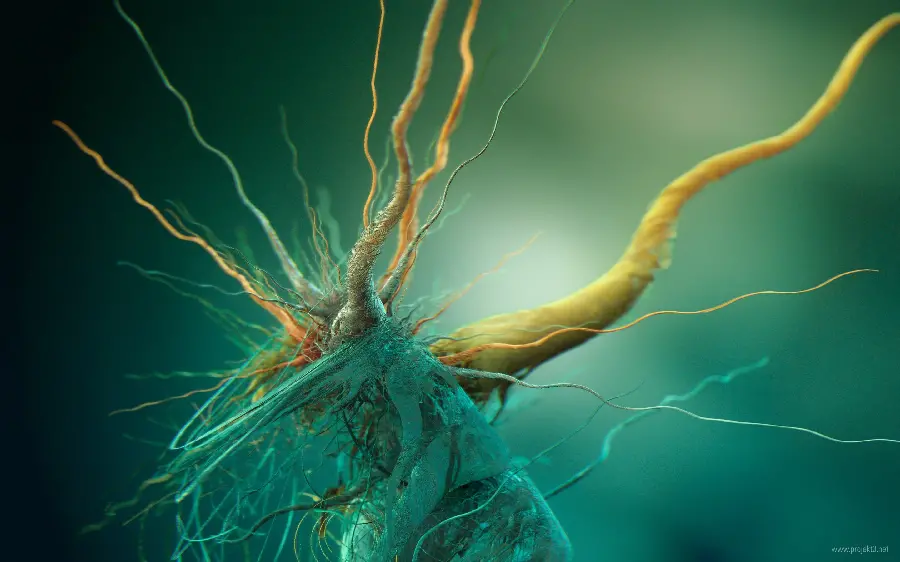 Cool Digital Art and Biology Bacteria 3D Wallpaper