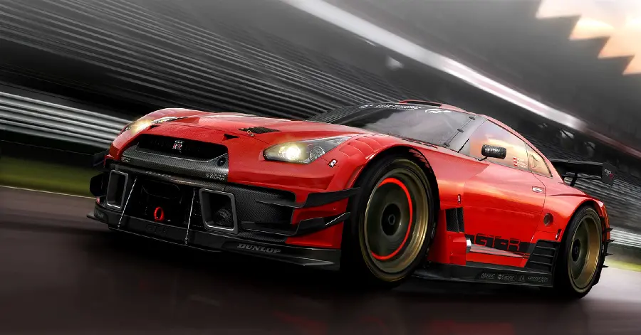 Nissan GTR 2018 red race car wallpaper with premium quality