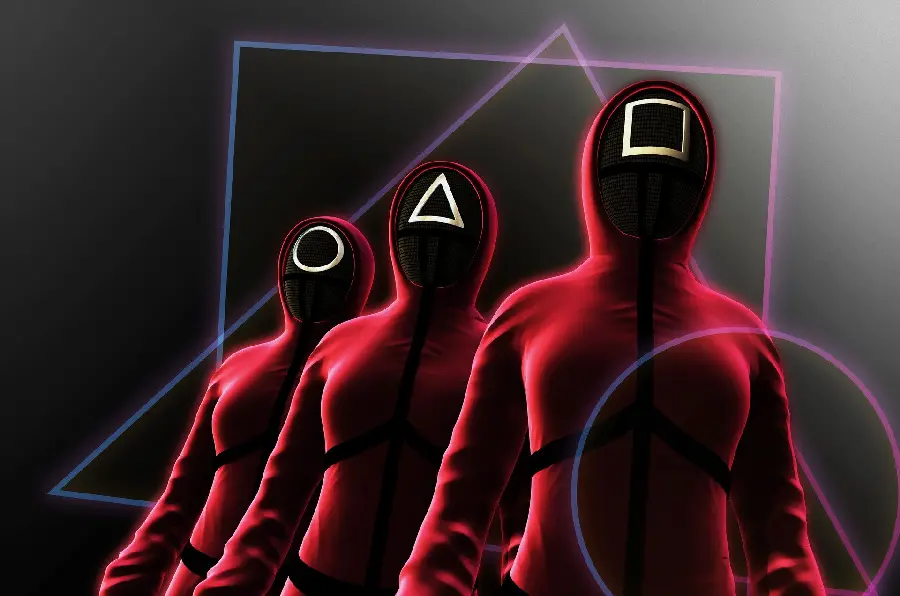 Attractive Squid Game Digital Art Wallpaper