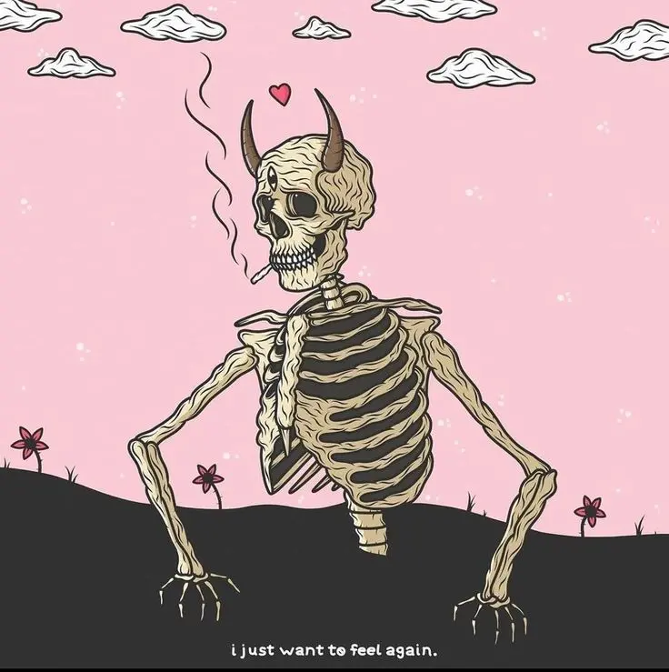 New Fantasy Skeleton Photo About Emotional Death Concept