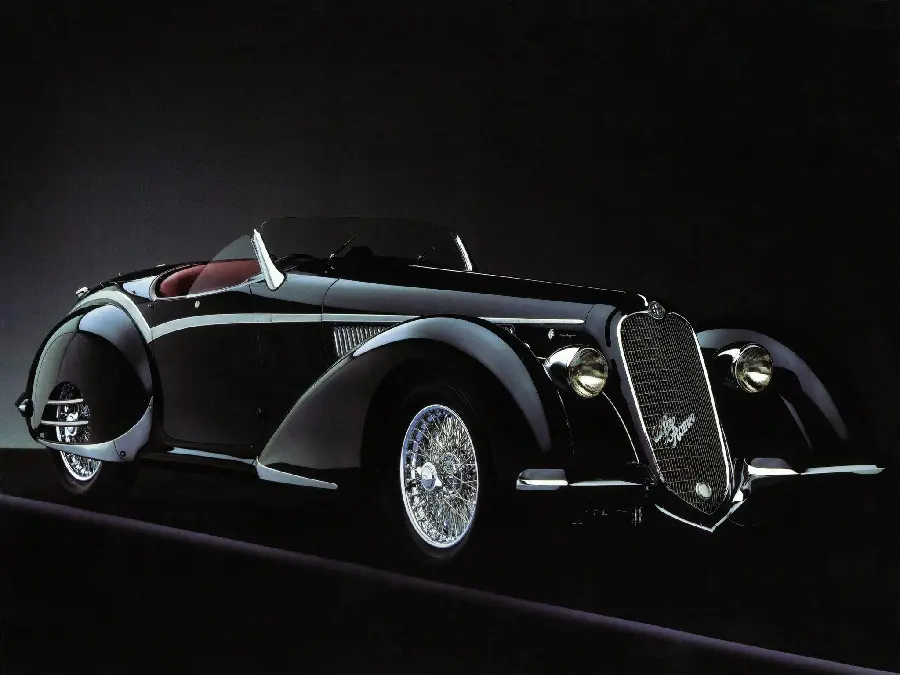 High quality black vintage Alfa Romeo photos