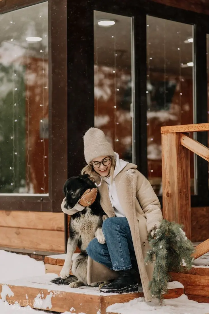 High quality girl with dog picture for special profiles