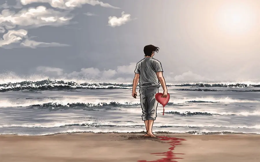 Broken Heart Image Loving Boy Best Quality Laptop Wallpaper