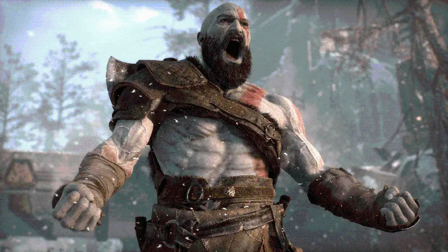 Angry Kratos God of War 4 Wallpaper