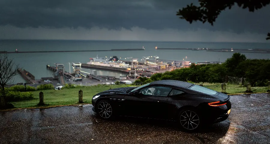 Black Aston Martin car background in HD quality