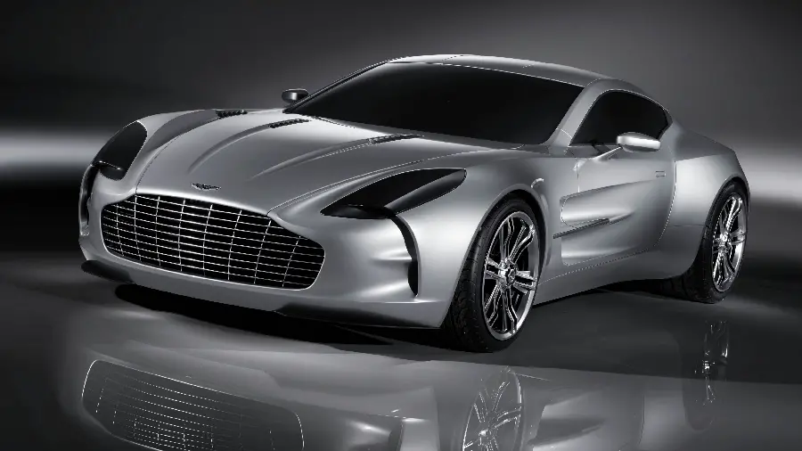 Aston Martin One-77 Silver Car Photo