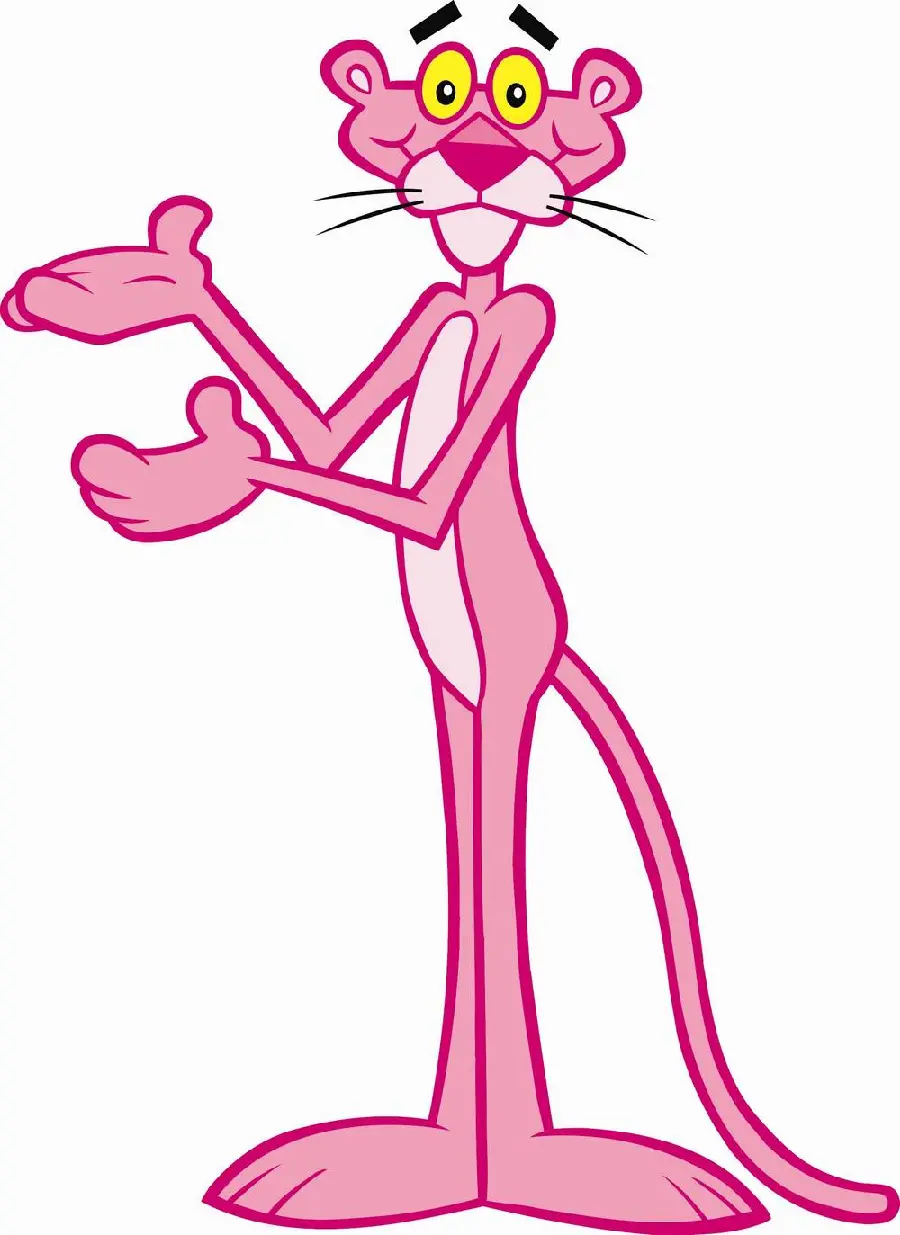 Pink Panther Cartoon Wallpaper With Classic Character