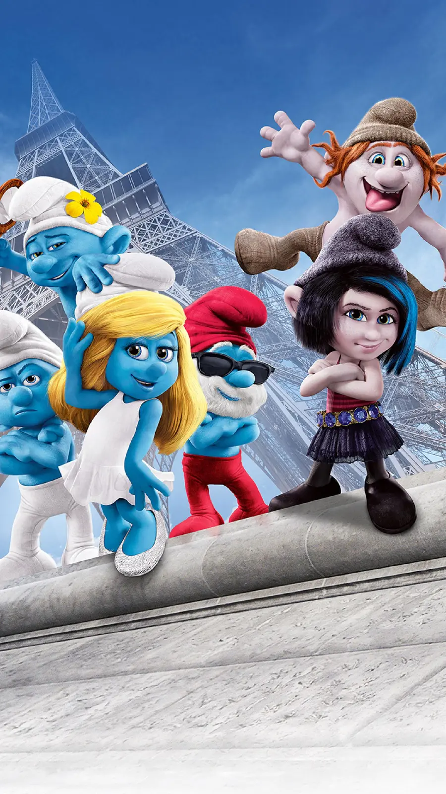 Smurfs HD background featuring rescue mission