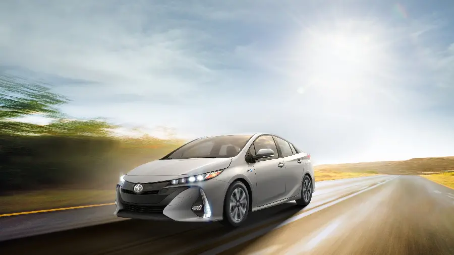 Toyota Prius Prime hybrid sedan photo world's most popular