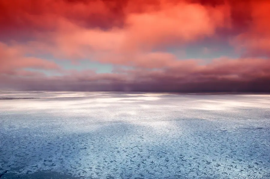 Beach and sky image near Canada in the ocean