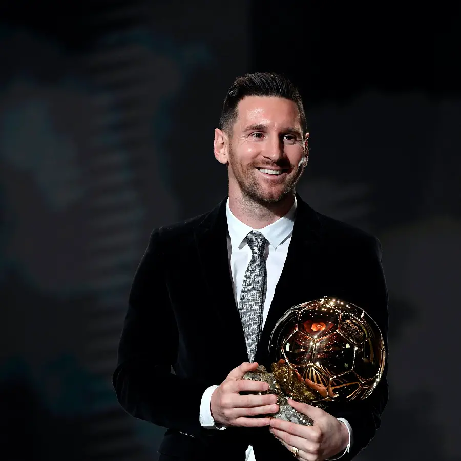Lionel Messi 2021 Ballon dOr Ceremony Photos Collection