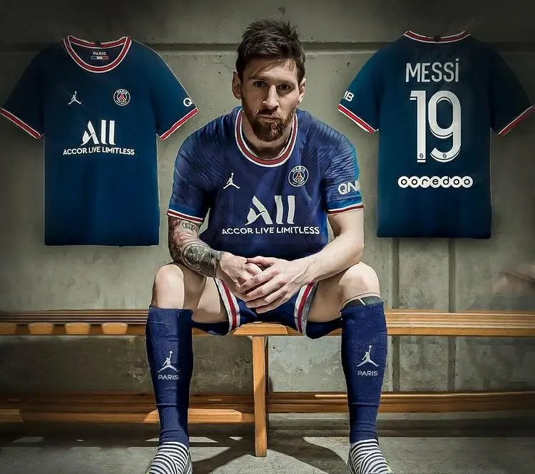 Lionel Messi PSG Beautiful Image With First Goal Celebration