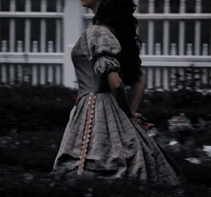 Dark background wallpaper of princess in palace courtyard for quotes