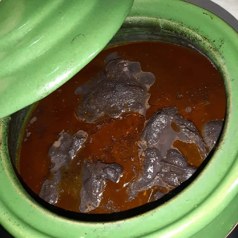 Fesenjan stew with tendon photo