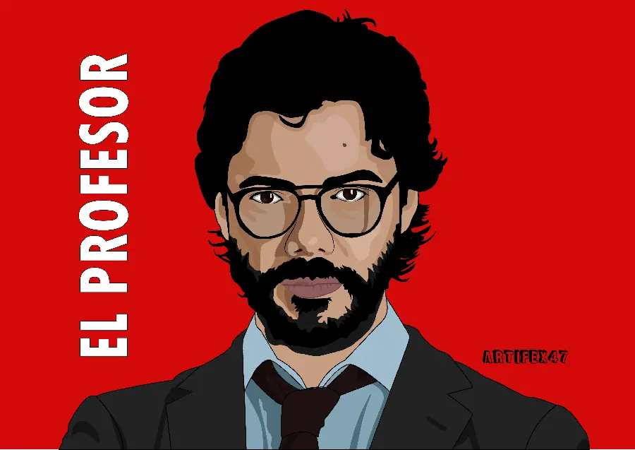 Professor Money Heist character wallpaper premium