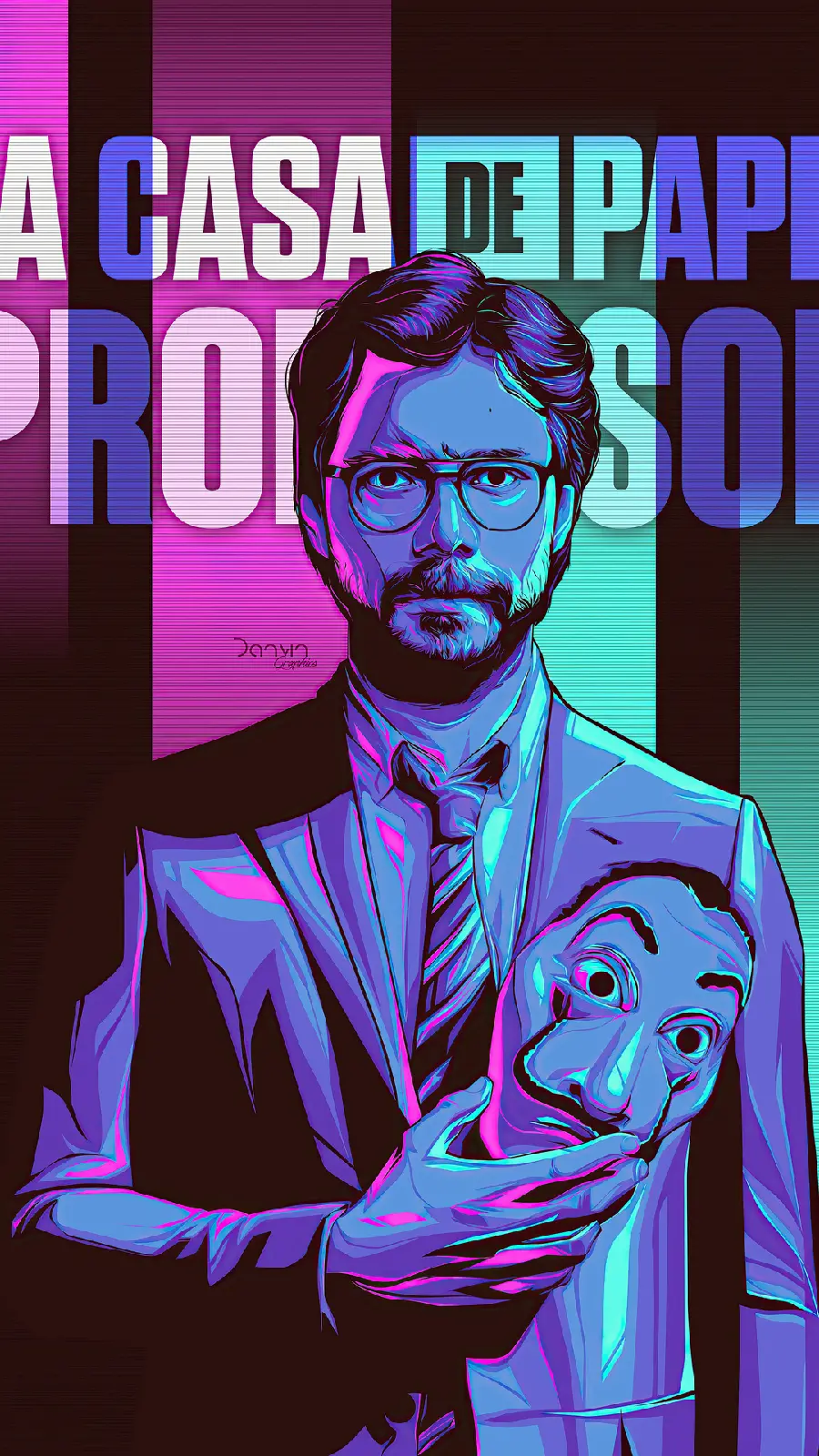 Professor Money Heist mobile wallpaper HD
