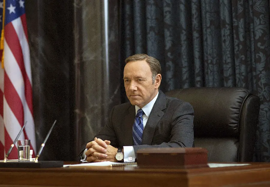 Kevin Spacey as Frank Underwood in House of Cards