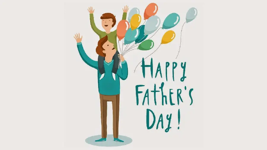Attractive special Fathers Day congratulation for WhatsApp in HD