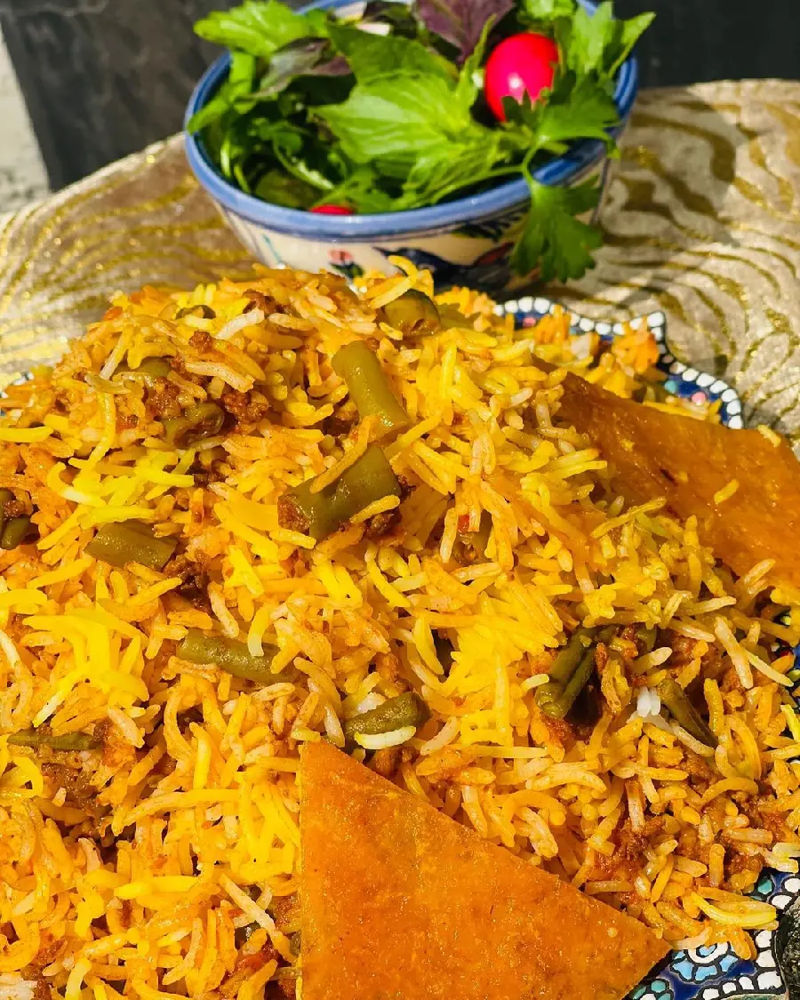 Lobia Polo With Minced Meat Photo Download