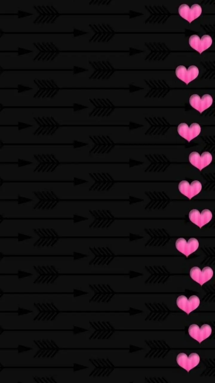 Black and Pink Heart Wallpaper for Phone