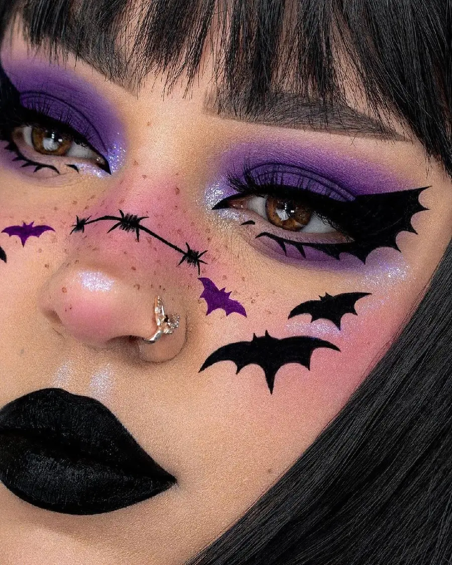 New eye makeup and full face photo
