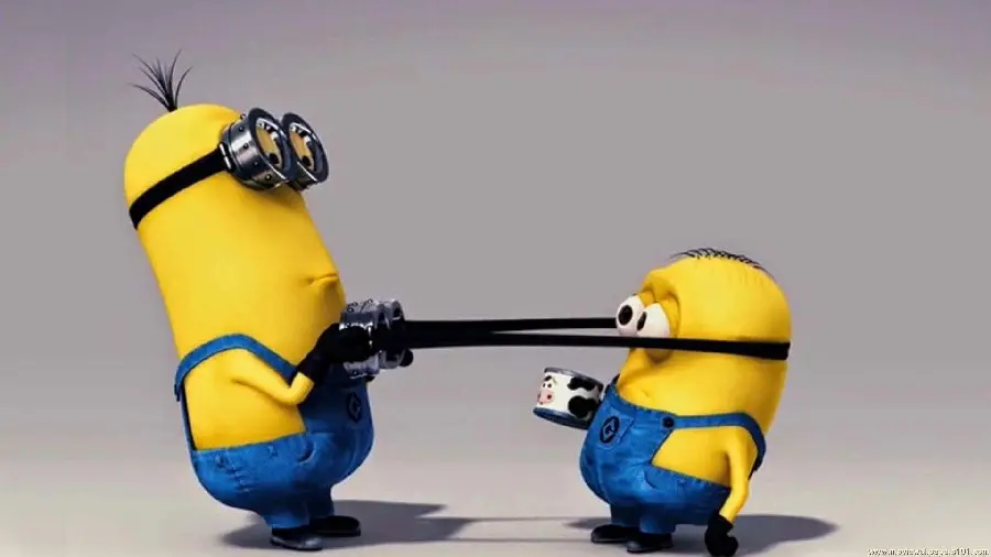 Yellow Minions cartoon picture for drawing inspiration