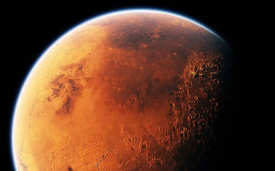 Mars planet background image premium