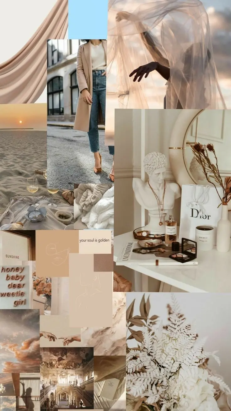 Cool Beige Multi Piece Background
