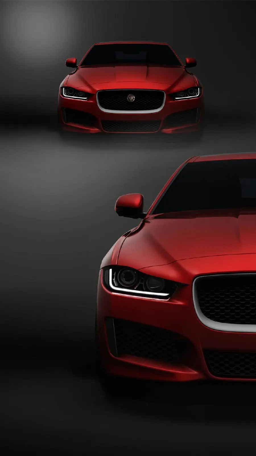 Stunning red Jaguar car wallpaper for smartphone backgrounds
