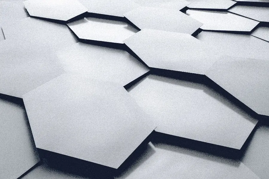 8K 3D Pentagonal Shapes Wallpaper in High Quality