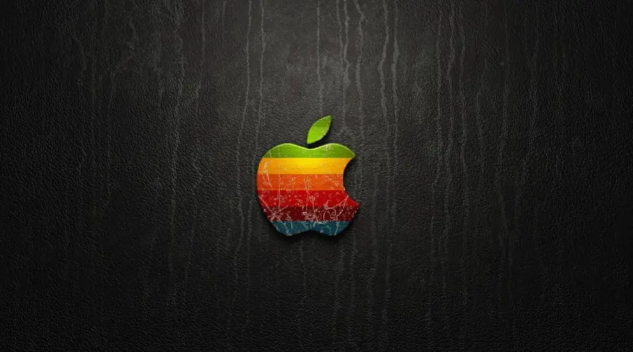 Rainbow Apple Logo Wallpaper in High Resolution