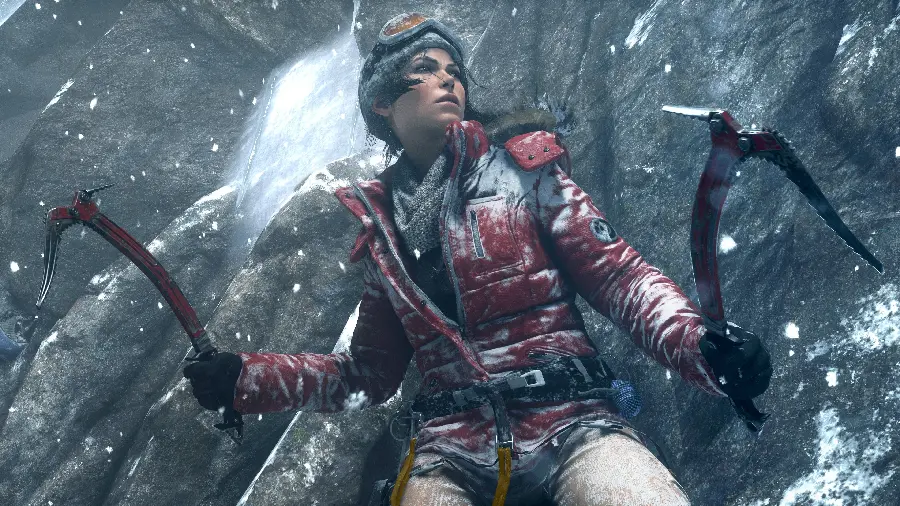 Lara Croft Sci-Fi Game Wallpaper in 4K Quality
