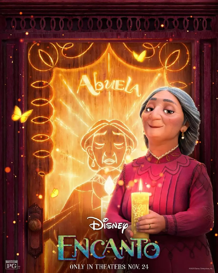 Encanto movie image leading the weekly box office charts